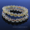 Natural Gemstone Wholesale 7.2mm 108pcs/strand Bracelet Top Quality Natural Gemstone Beads Natural Brazil Rutilated Quartz